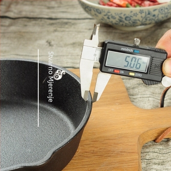 Tava od lijevanog željeza za prženje odreska, set od tri dijela bez premaza, zadebljana tava s neprianjajućim slojem za plinsko indukcijsko kuhalo