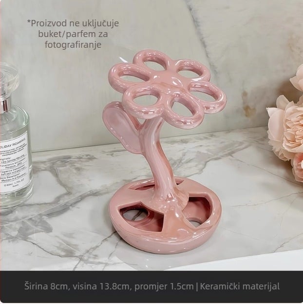 WC WC kreativni stalak za pohranu četkica za zube stalak za kozmetičke četkice i olovke za obrve za stomatološki set keramička baza kućanstvo