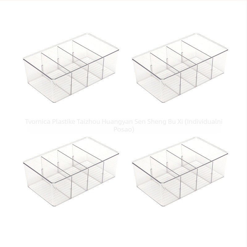 Kutija za pohranu kozmetike s osam odjeljaka, kutija za sortiranje podatkovnih kabela, odvojiva kutija za sortiranje vrećica čaja s četiri odjeljka za stol