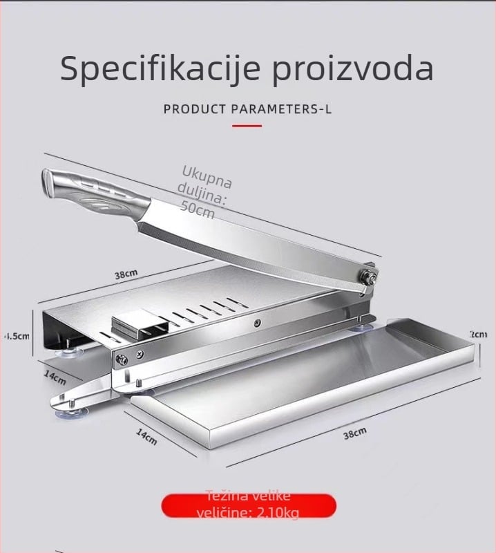 Sjeckalica Giljotina Kućanski rezač govedine i ovčetine Ručni rezač masnoće stoke Rezanje kostiju Giljotina Kuhinjska giljotina Sjeckanje