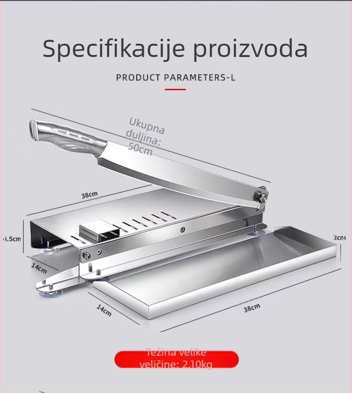 Sjeckalica Giljotina Kućanski rezač govedine i ovčetine Ručni rezač masnoće stoke Rezanje kostiju Giljotina Kuhinjska giljotina Sjeckanje
