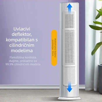 Deflektor vjetra klima uređaja, protiv izravnog puhanja, cilindrični vertikalni klima uređaj, viseći izlaz zraka klima uređaja, deflektor vjetra, ograničavanje artefakata