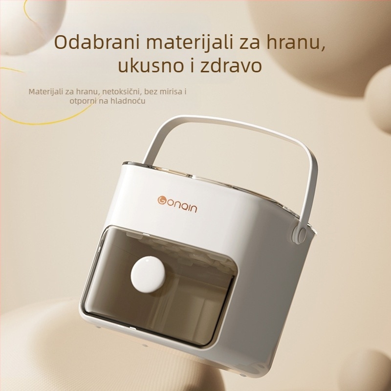 Prijenosni aparat za led, kalup za kockice leda, silikonska preša, kalup za kockice leda, folija za kockice leda, jednostavno vađenje iz kalupa na veliko