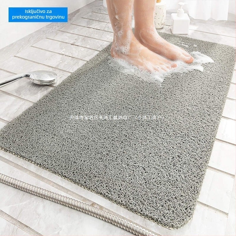 Prekogranična Amazon kupaonska neklizajuća prostirka za tuš kabinu, prostirka za noge za kadu, žičani prsten za WC, vodootporna podna prostirka za kupaonicu