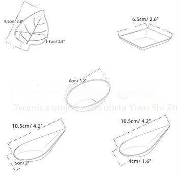 Biorazgradiva jednokratna posuda za umakanje, začin za umakanje, okus umaka, mala posuda za jednokratnu upotrebu, soja umak, komercijalna posuda za umakanje