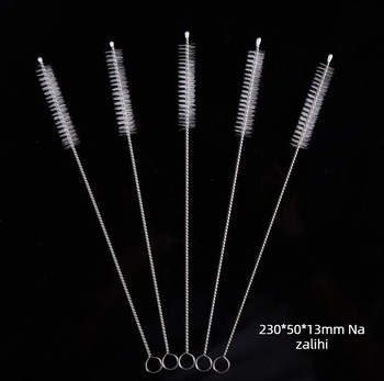 Četka od slame od nehrđajućeg čelika 304, četka od slame za boce mlijeka, četka za čišćenje epruveta, spiralna mekana četka, najlonska četka