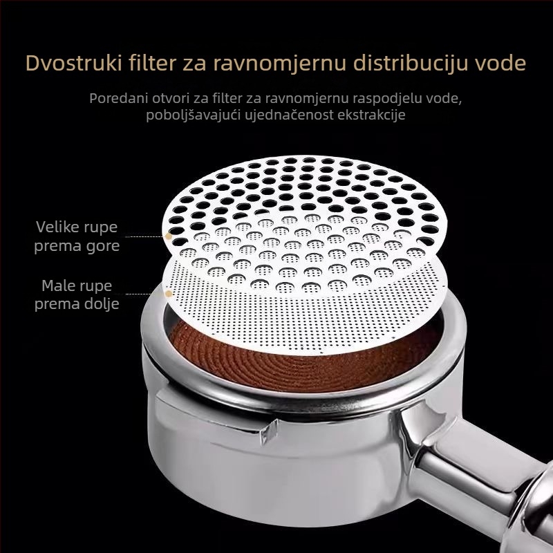 Tvornička serija sekundarne mreže za odvajanje vode od kave, zdjela za prašak, ujednačeni filter za ekstrakciju, sinterirana mreža od nehrđajućeg čelika 304, ugravirana mreža za filter
