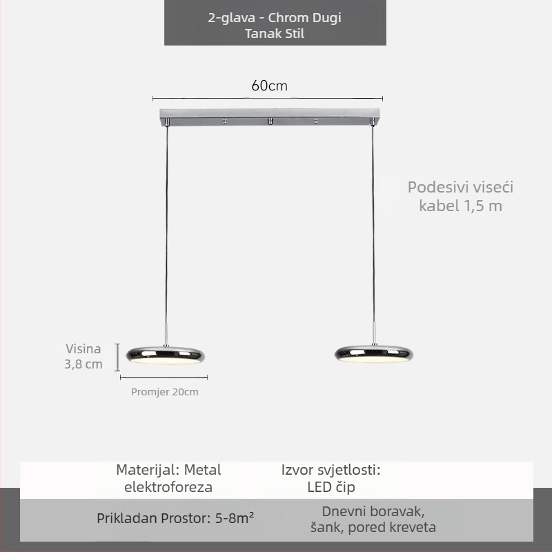 Moderni minimalistički UFO restoran luster Kreativna osobnost krem stil spavaća soba uz krevet mali luster dječja soba radna soba lampa