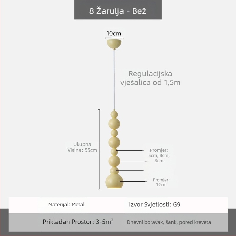 Moderni minimalistički UFO restoran luster Kreativna osobnost krem stil spavaća soba uz krevet mali luster dječja soba radna soba lampa