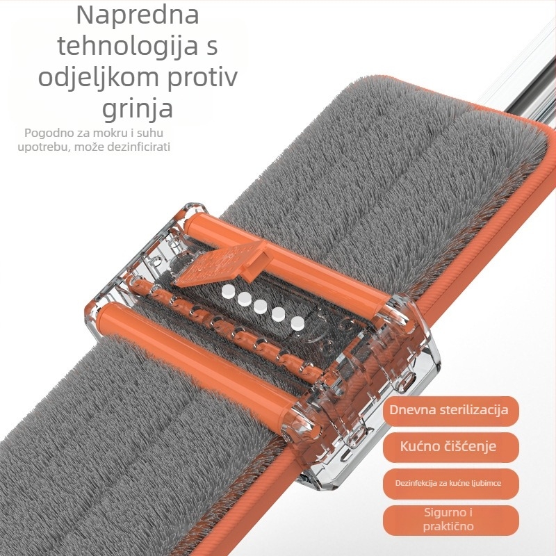 50 cm mop, mop za brisanje bez ruku, kućanski mop s jednim mopom, ravni mop za pod, upijajući vodu, lijeni mop za pod
