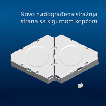 Trokutasta kvantna lampa za e-sportove inteligentna lampa za snimanje zvuka trokutasta neobična svjetlosna ploča RGB igra DIY LED spajanje