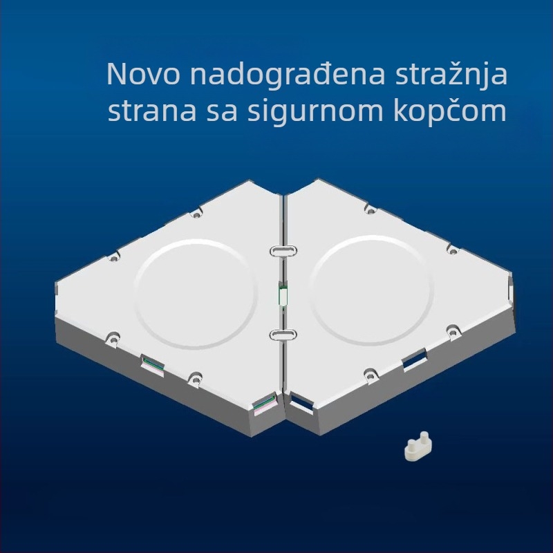 Trokutasta kvantna lampa za e-sportove inteligentna lampa za snimanje zvuka trokutasta neobična svjetlosna ploča RGB igra DIY LED spajanje