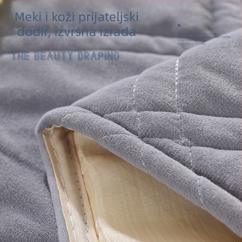Navlaka za noćni krevet, jednobojna, all-inclusive žakard moderna minimalistička navlaka za spavaću sobu, uklonjiva i periva, mekana navlaka od brušene kože, navlaka za prašinu, prilagodba