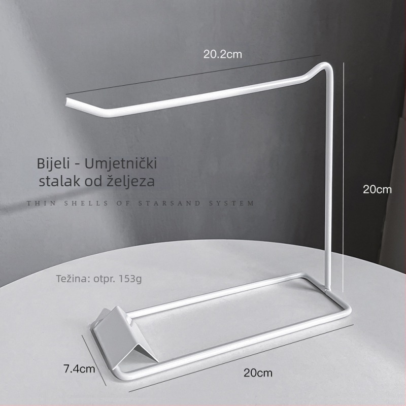 Izložbeni stalak za nokte, 50 kvadratnih okruglih žlica, ovalnog oblika, crno-bijeli željezni stalak za izlaganje, veleprodaja