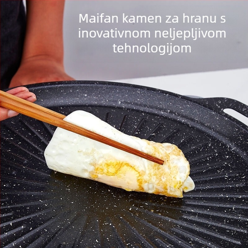 Temu Xiyin Amazon prekogranična tava za roštilj velikih dimenzija s uzorkom govedine, tava za odrezak, roštilj od lijevanog željeza