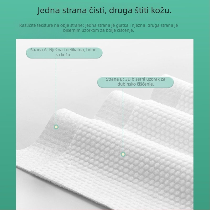 Jednokratni ručnici za čišćenje lica, zadebljani biserni ručnici za čišćenje lica koji se mogu skinuti, mekani pamučni ručnici, ručnici za čišćenje lica, veleprodaja za kozmetičke salone