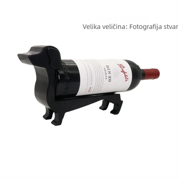 Držač za boce vina za pse preko granice, novi, stalak za boce crnog vina za jazavčara, polica za boce vina