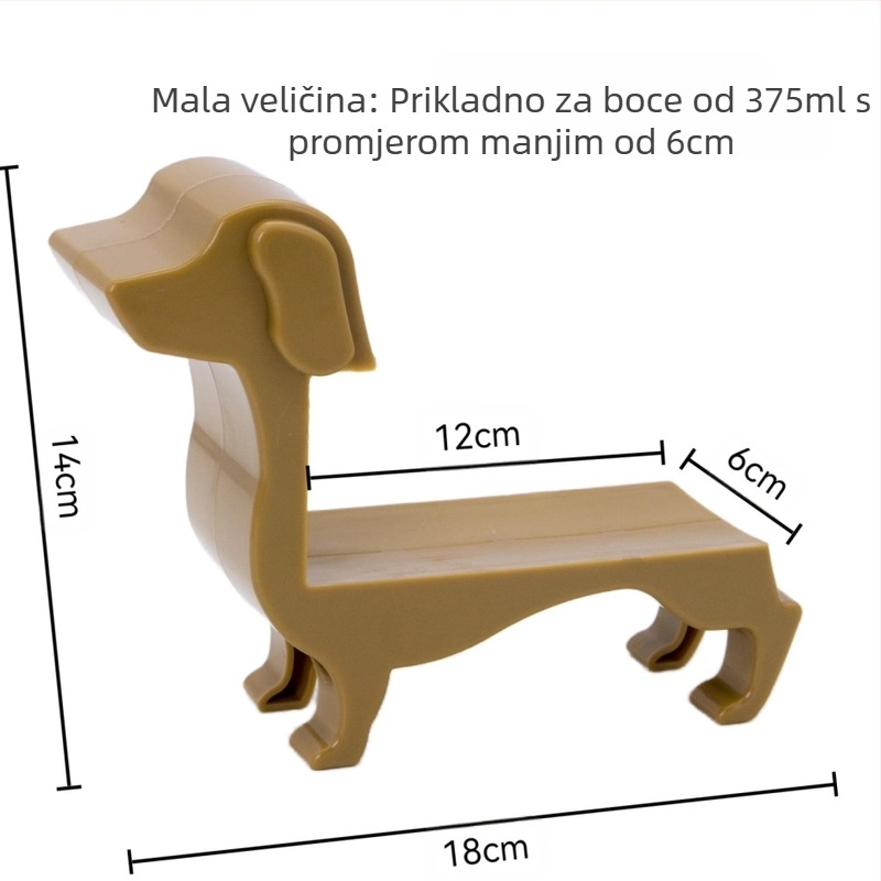 Držač za boce vina za pse preko granice, novi, stalak za boce crnog vina za jazavčara, polica za boce vina
