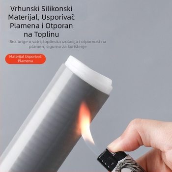 Ručka za woke, toplinska izolacija, zaštita od opeklina, lopata za woke, silikonske rukavice za ručku vrata otporne na visoke temperature, višenamjenska univerzalna navlaka za ručku