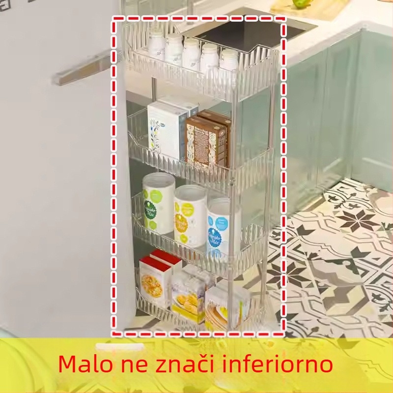 Ormarić za pohranu u kuhinji, 22 stalka za pohranu u kupaonici, plastični bočni ormarić za WC, uski prostor za pohranu