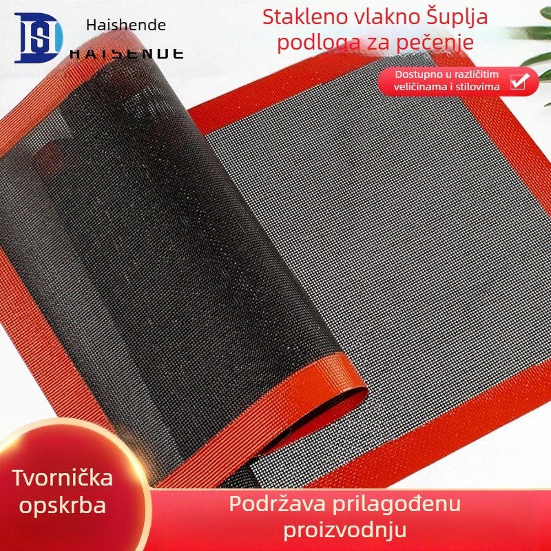 Proizvođač isporučuje izrezanu mrežastu silikonsku podlogu za pečenje kruha, neprianjajuću podlogu od stakloplastike za izrezivanje, prozračnu silikonsku podlogu za pečenje