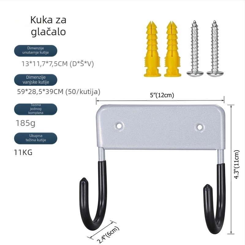 Senyu kuka za dasku za glačanje, stalak za glačalo, kuka za pohranu, vješalica za dasku za glačanje, stabilna kuka za glačalo, Amazon Spot