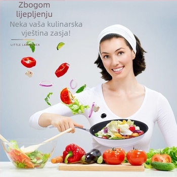 Proizvođač Veleprodaja Tava za prženje Neljepljiva tava Kućanska tava Poklon Indukcijsko kuhalo Univerzalna 304 Nehrđajući čelik Velika tava za prženje