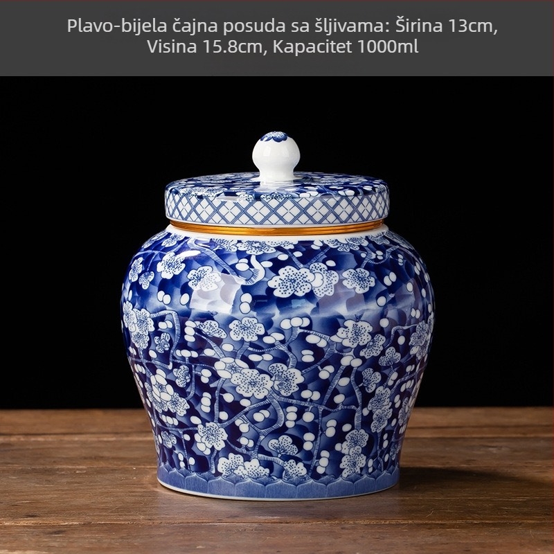 Butične aluminijske limenke za čaj, vintage keramičke limenke, kućanske zatvorene limenke za skladištenje, vodootporne Pu'er bijele čajne limenke, veleprodaja zatvorenih limenki