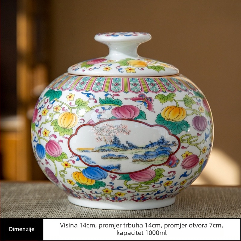 Butične aluminijske limenke za čaj, vintage keramičke limenke, kućanske zatvorene limenke za skladištenje, vodootporne Pu'er bijele čajne limenke, veleprodaja zatvorenih limenki