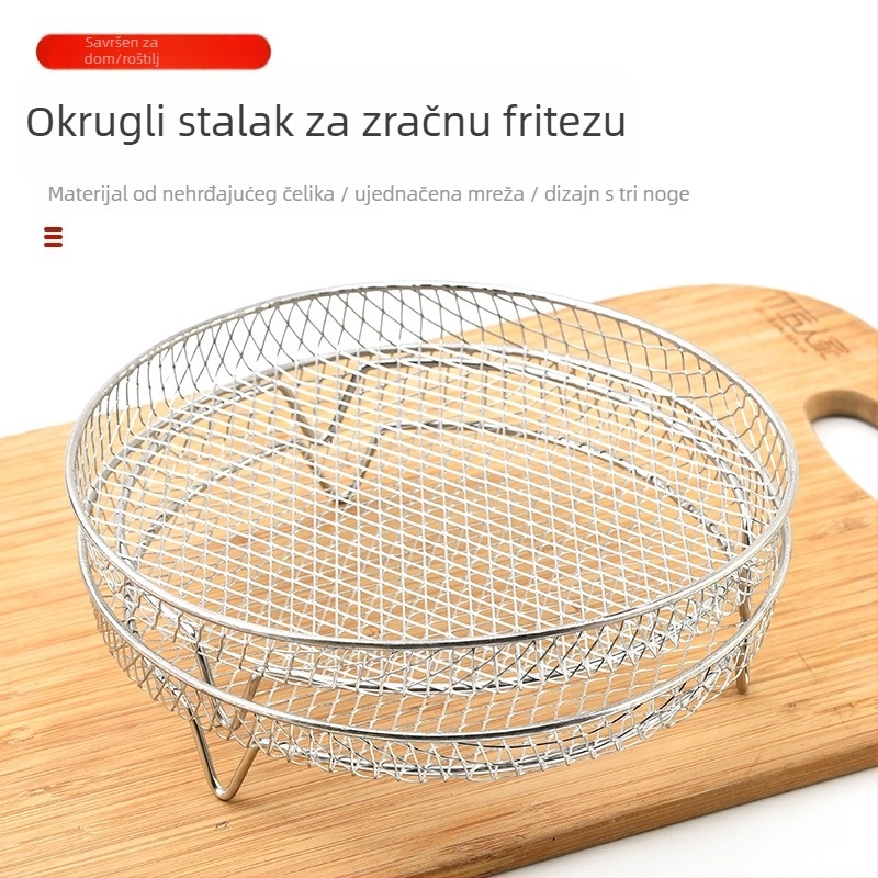 Veleprodaja roštilja, friteze na vrući zrak, okruglog roštilja, stalka za tost, stalka za kuhanje na pari, stalak za ražnjiće od nehrđajućeg čelika 304 s dvostrukim slojem