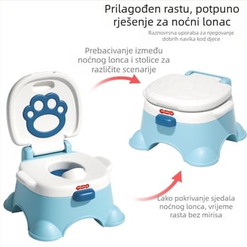 Dječja kahlica Cross-Border, glazbena kahlica za žene i bebe, mali WC za dojenčad, kahlica za dojenčad, pisoar