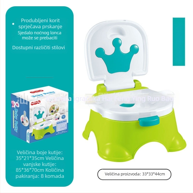 Dječja kahlica Cross-Border, glazbena kahlica za žene i bebe, mali WC za dojenčad, kahlica za dojenčad, pisoar