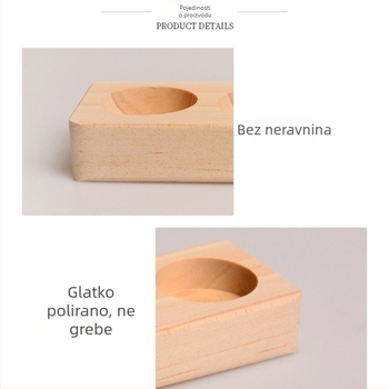 Stalak za izlaganje bočica eteričnog ulja sa 6 rupa, Jednoslojni stalak za izlaganje od bora, Doterra stalak za pohranu eteričnog ulja