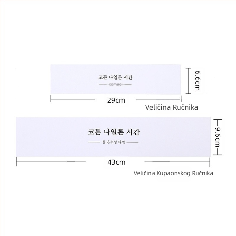 na zalihi ručnik kartica glava ručnik ručnik za kupanje struk brtva zrakoplova rupa viseća kartica pakiranje kartica glava presavijena blister papir kartica veleprodaja