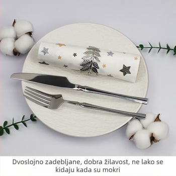 Salveta sa zvijezdama, šareni tiskani kvadratni papirnati salvetni papir, zabava, vrhunski restoran, posebna jednokratna salveta, može se prilagoditi