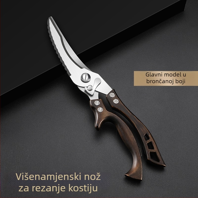 Tvorničke kuhinjske škare, kućne jake škare za pileće kosti, višenamjenske škare, škare od posebnog čelika za kosti, kuhinjske škare