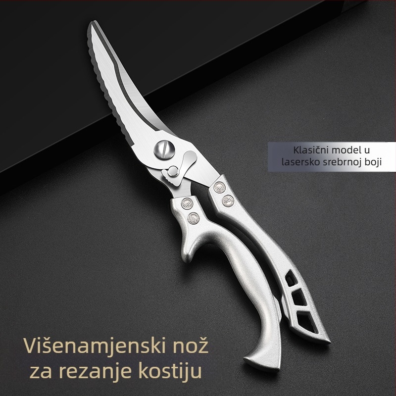 Tvorničke kuhinjske škare, kućne jake škare za pileće kosti, višenamjenske škare, škare od posebnog čelika za kosti, kuhinjske škare