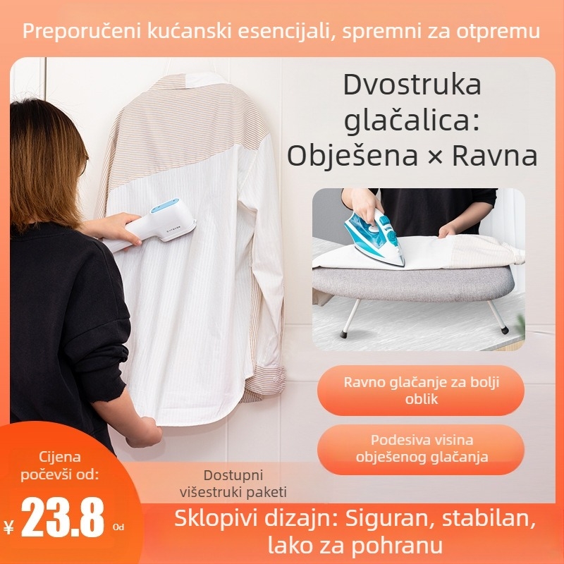 Daska za glačanje za kućnu upotrebu, Sklopiva daska za glačanje, Mala daska za glačanje, Profesionalna stolna daska za glačanje, Mini podloga za glačanje