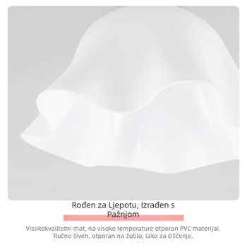 PVC valoviti sjenilo za lampu, japanski jednostavni cvjetni restoran, novi luster u obliku ljuske, kremasti stil, kreativno sjenilo za lampu, veleprodaja