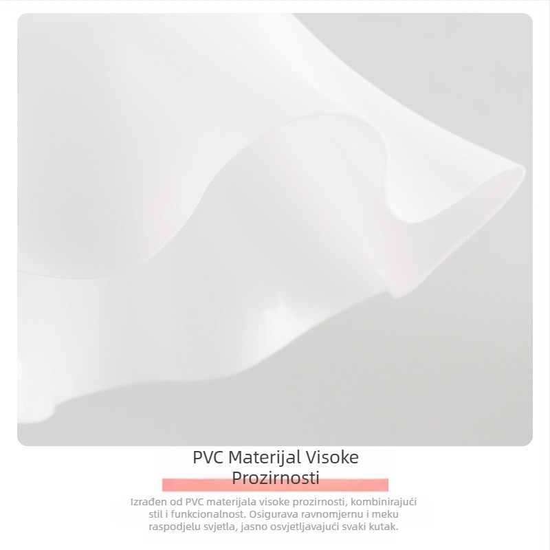 PVC valoviti sjenilo za lampu, japanski jednostavni cvjetni restoran, novi luster u obliku ljuske, kremasti stil, kreativno sjenilo za lampu, veleprodaja