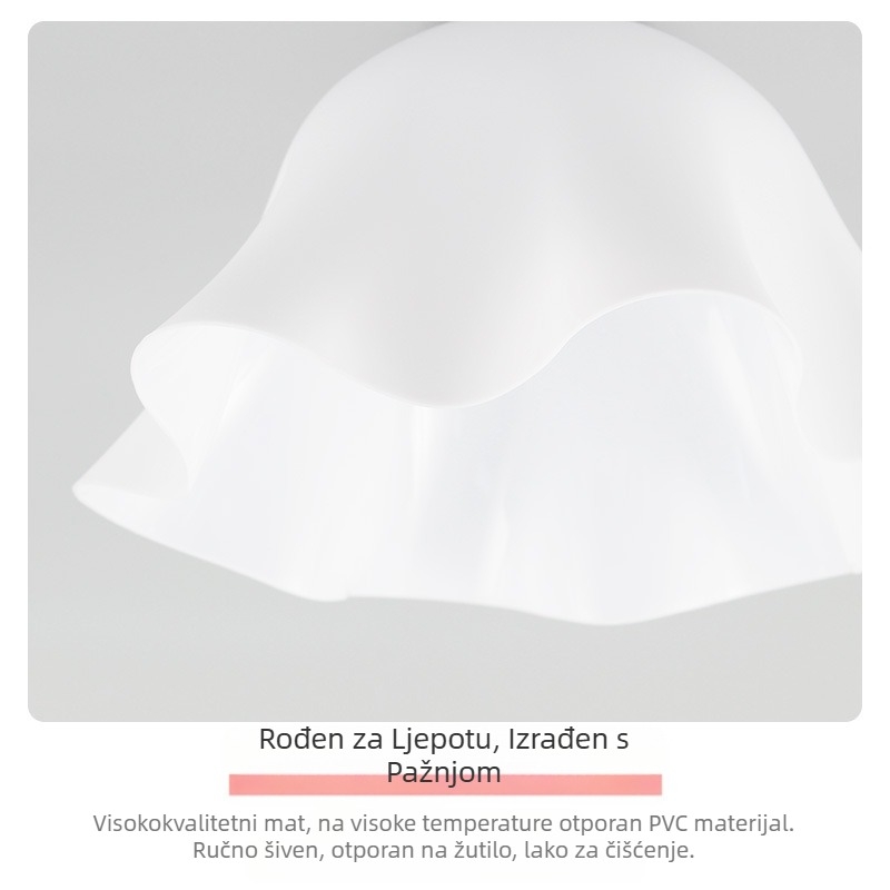 PVC valoviti sjenilo za lampu, japanski jednostavni cvjetni restoran, novi luster u obliku ljuske, kremasti stil, kreativno sjenilo za lampu, veleprodaja