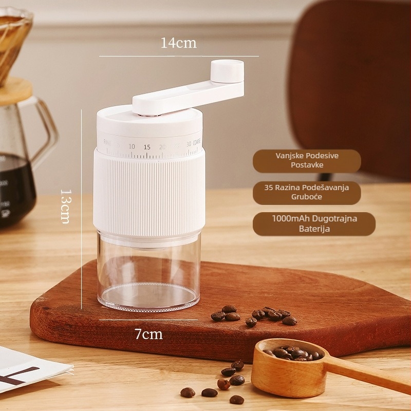 Mlinac za kavu Mali kućanski električni mlin Prijenosni ručni mlinac Aparat za kavu Ručni mlinac za kavu