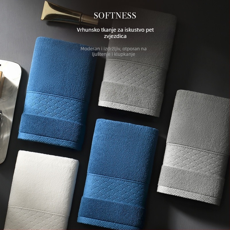 7A Antibakterijski pamučni ručnik za kućanstvo, muškarci i žene, upijajući dezodorans bez dlačica za hotel, zadebljani ručnik za lice