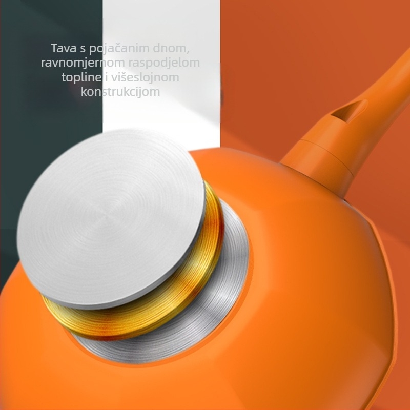 Maifan kamena osmerokutna tava, neprianjajuća tava, zadebljana tava, kuhinjski wok, kućanski, višenamjenski wok, plinski univerzalni