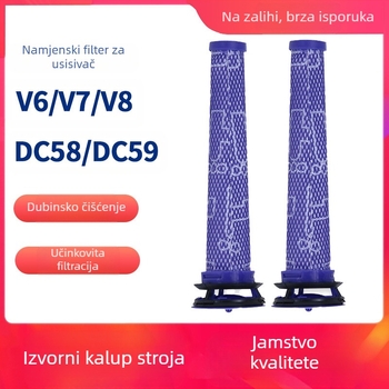 Pogodno za Dyson v7 v8 v6 dc58 dc59 dc62 usisavače, pribor za prednji filter, mrežicu filtera