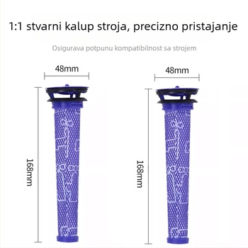 Pogodno za Dyson v7 v8 v6 dc58 dc59 dc62 usisavače, pribor za prednji filter, mrežicu filtera