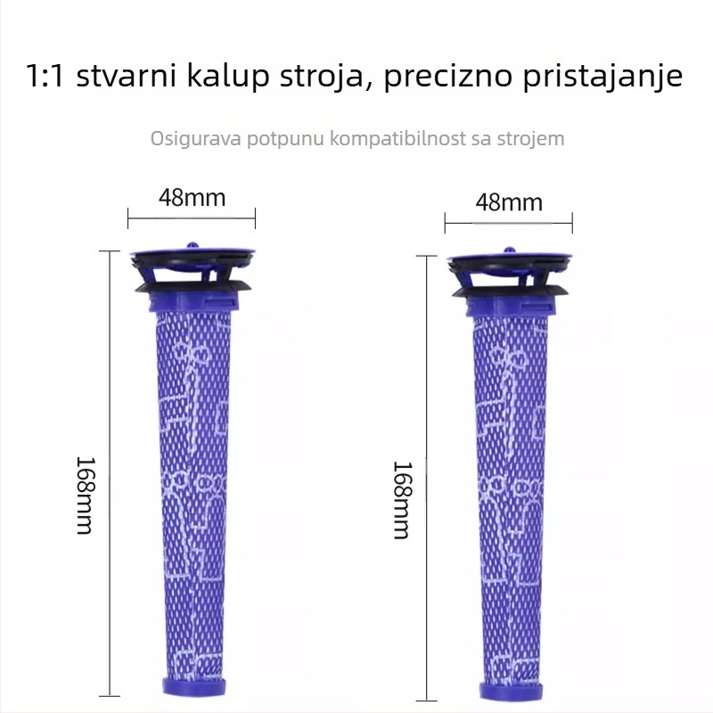 Pogodno za Dyson v7 v8 v6 dc58 dc59 dc62 usisavače, pribor za prednji filter, mrežicu filtera
