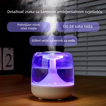 Ovlaživač zraka, prekogranični mini ovlaživač zraka, kućanski, spavaća soba, mali stroj za aromaterapiju, stolni, bez zvuka, stropna lampa za spavaonicu