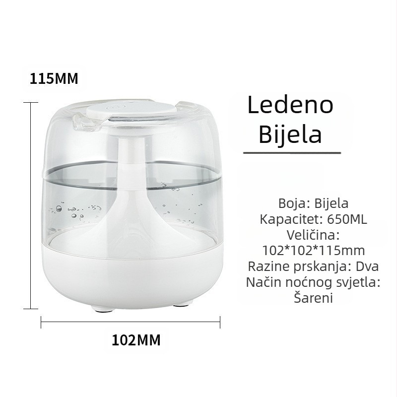 Ovlaživač zraka, prekogranični mini ovlaživač zraka, kućanski, spavaća soba, mali stroj za aromaterapiju, stolni, bez zvuka, stropna lampa za spavaonicu