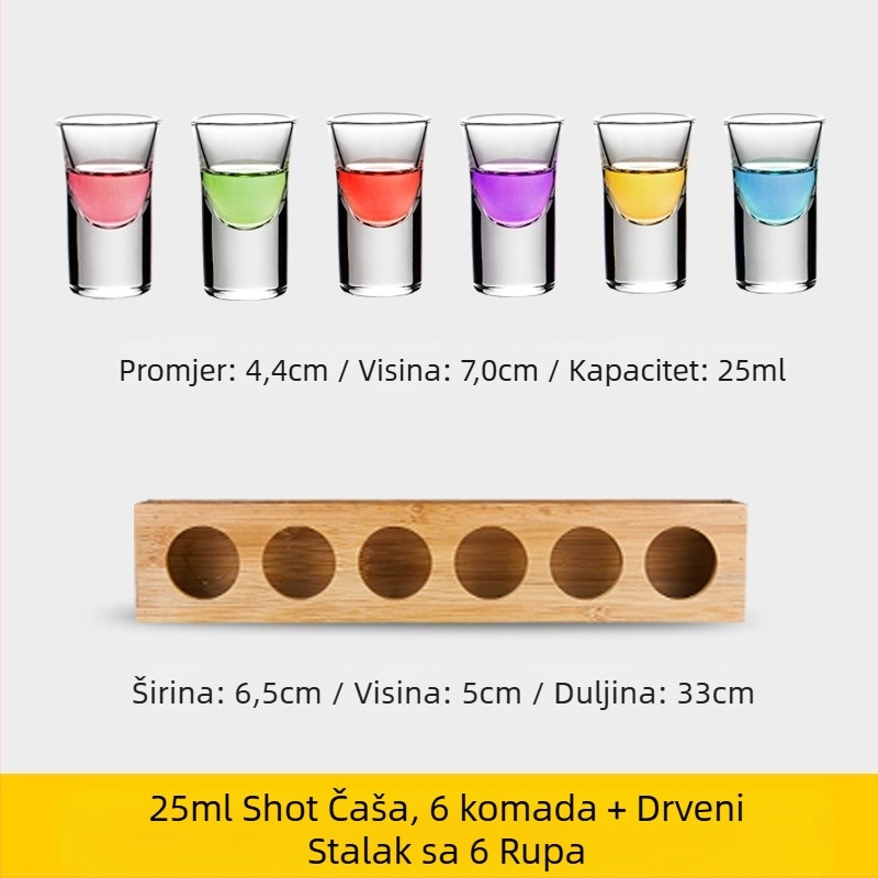 Čaša za metke Čaša za alkohol Čaša za gutanje Čaša za žestoka pića Držač za čaše za koktele B52 Set čaša za shot Čaša za barsko vino